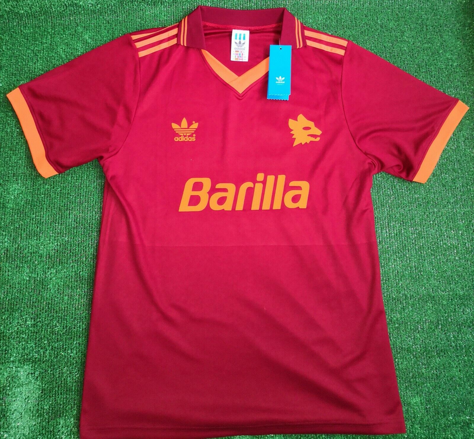 En este momento estás viendo 🟡🔴AS ROMA maglia Adidas casa 1993/1994 Giannini 10 totti barilla vintage XL