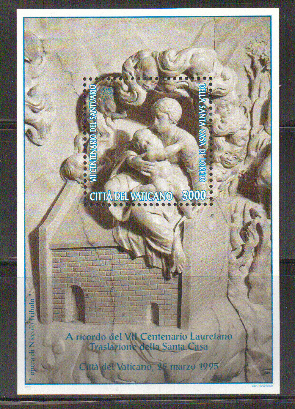 En este momento estás viendo VATICANO – 1995 FOGLIETTO SANTA CASA DI LORETO – MNH