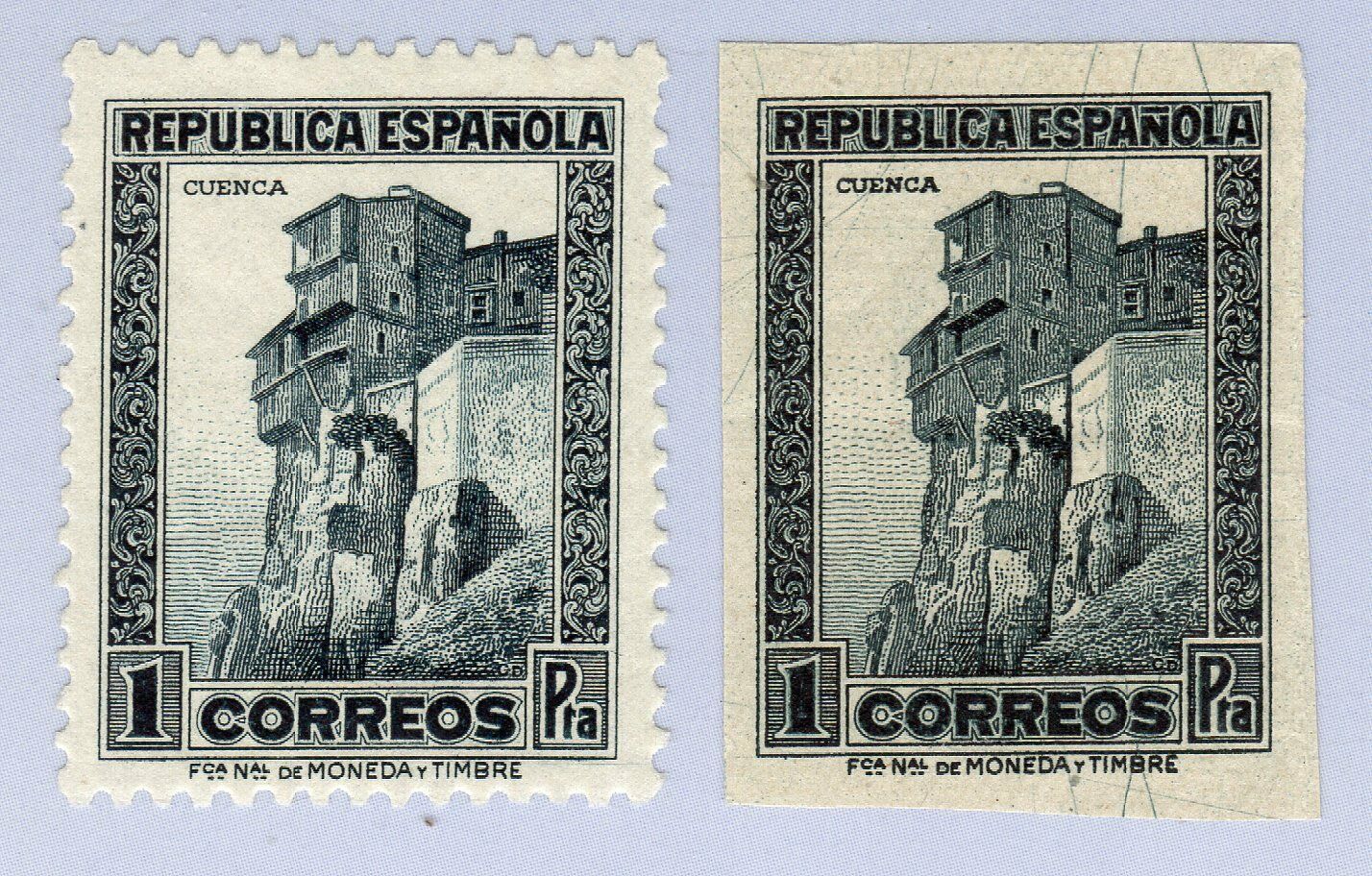 En este momento estás viendo ESPAÑA 1932 EDIFIL 673** Y 673s** CASAS COLGADAS DE CUENCA