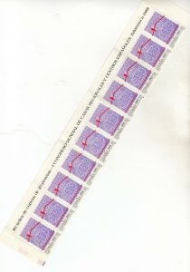 Lee más sobre el artículo ESPAÑA 1988 EDIFIL 2959** I CONGRESO MUNDIAL DE CASAS REGIONALES   TIRA DE 10
