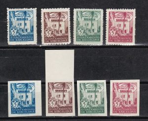 Lee más sobre el artículo España – Barcelona  – 1945  – Casa Arcediano – edifil 65/68,65s/68s  – MNH