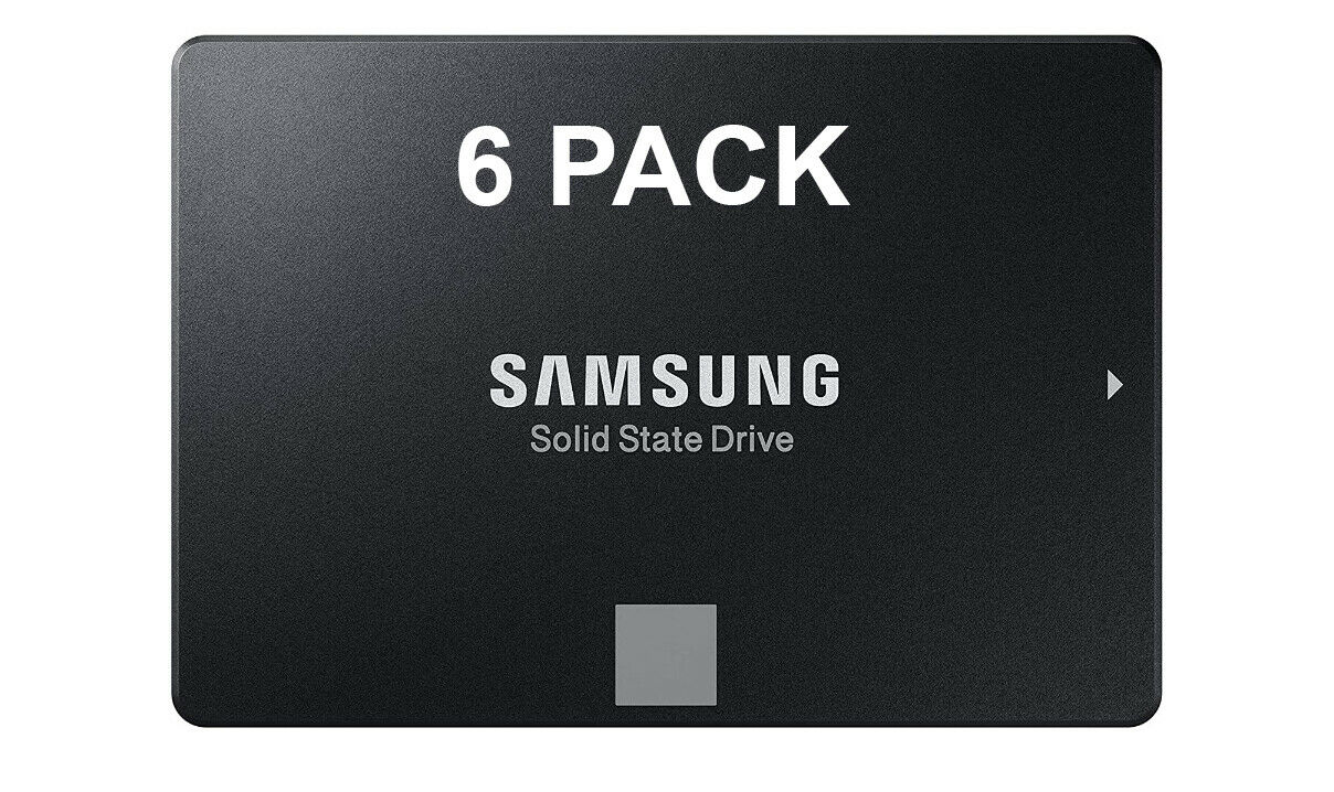 Lee más sobre el artículo 6 X Nuevo Samsung 860 EVO 250GB (1500GB) 2.5″ unidades de estado sólido SATA (MZ-76E250)