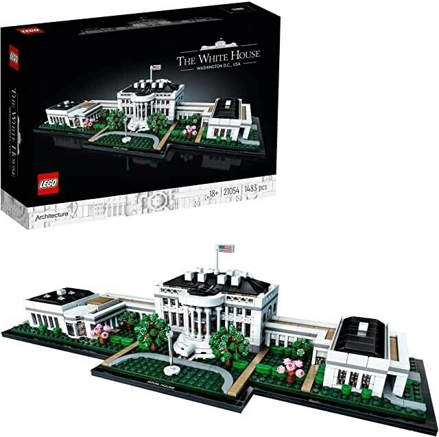 En este momento estás viendo 21054 LEGO ARCHITECTURE LA CASA BIANCA WHITE HOUSE PZ 1483 ANNI 18+ NUOVO