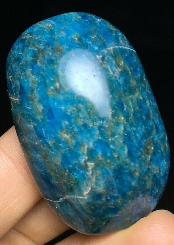 En este momento estás viendo 44G Natural Azul Apatita Mineral Piedra de Curación de corazón de cristal de cuarzo w27